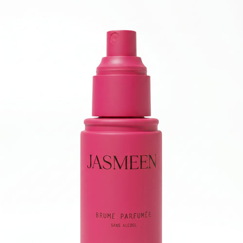 Brume parfumée Jasmeen Musc blanc, flacon rose 90 ml