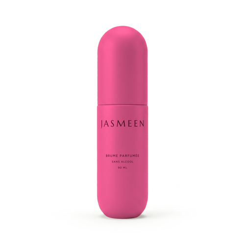 Brume parfumée Jasmeen Musc blanc, flacon rose 90 ml