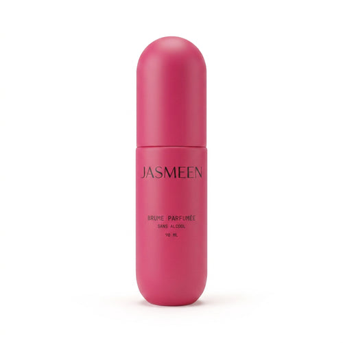 Détail de la pompe de la brume Jasmeen Musc blanc