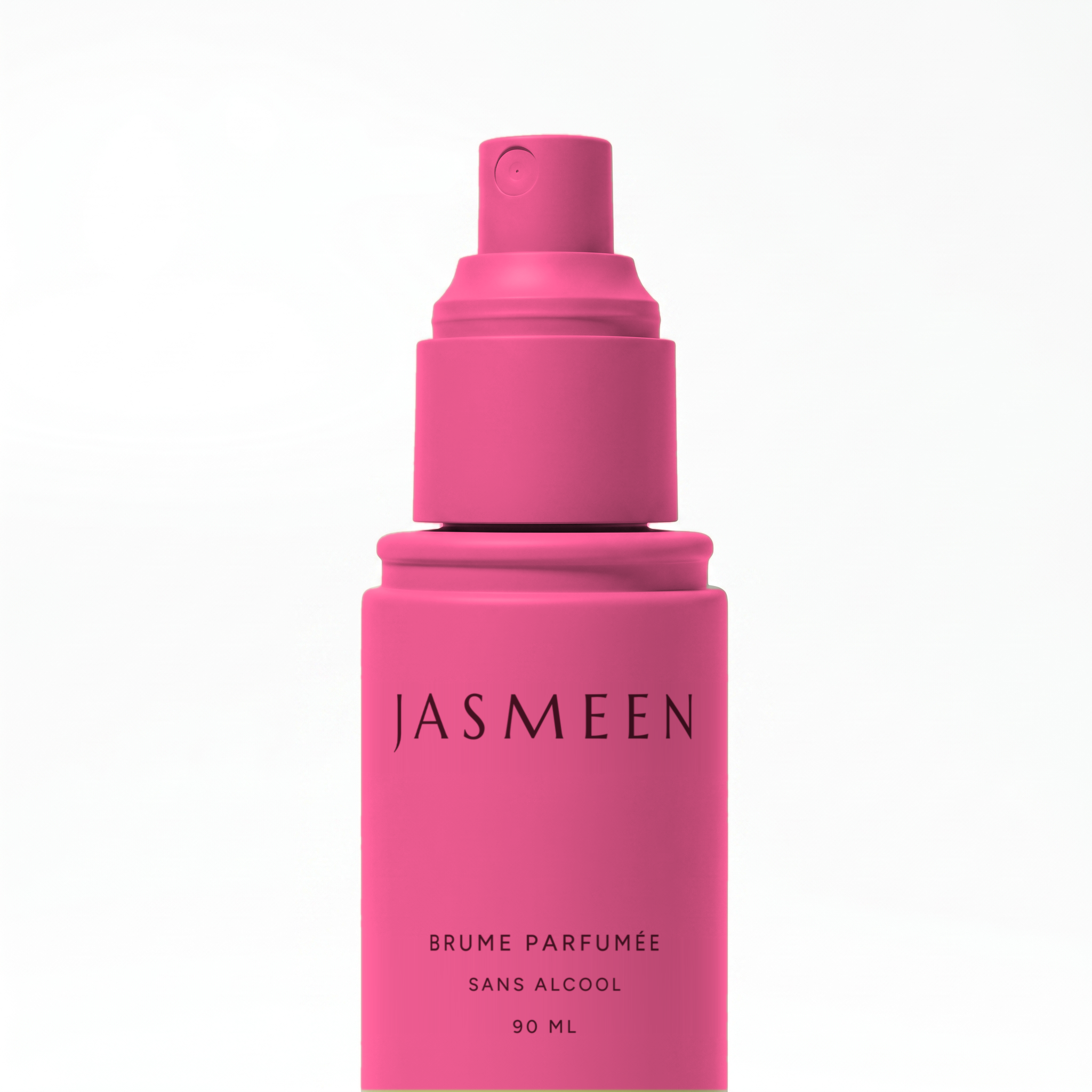 Détail de la pompe de la brume Jasmeen Musc blanc