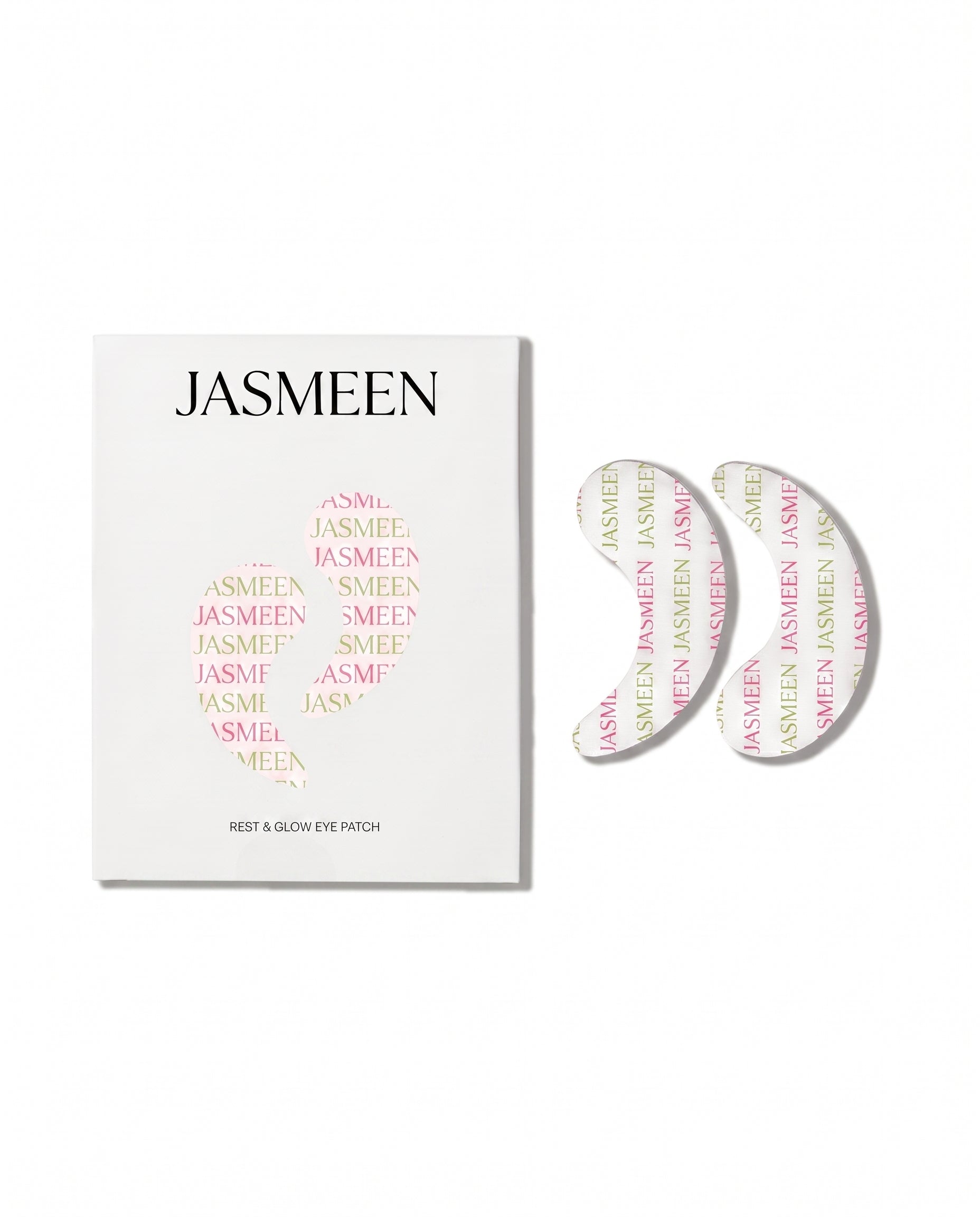 Patchs yeux Jasmeen Rest & Glow, étui vert et rose