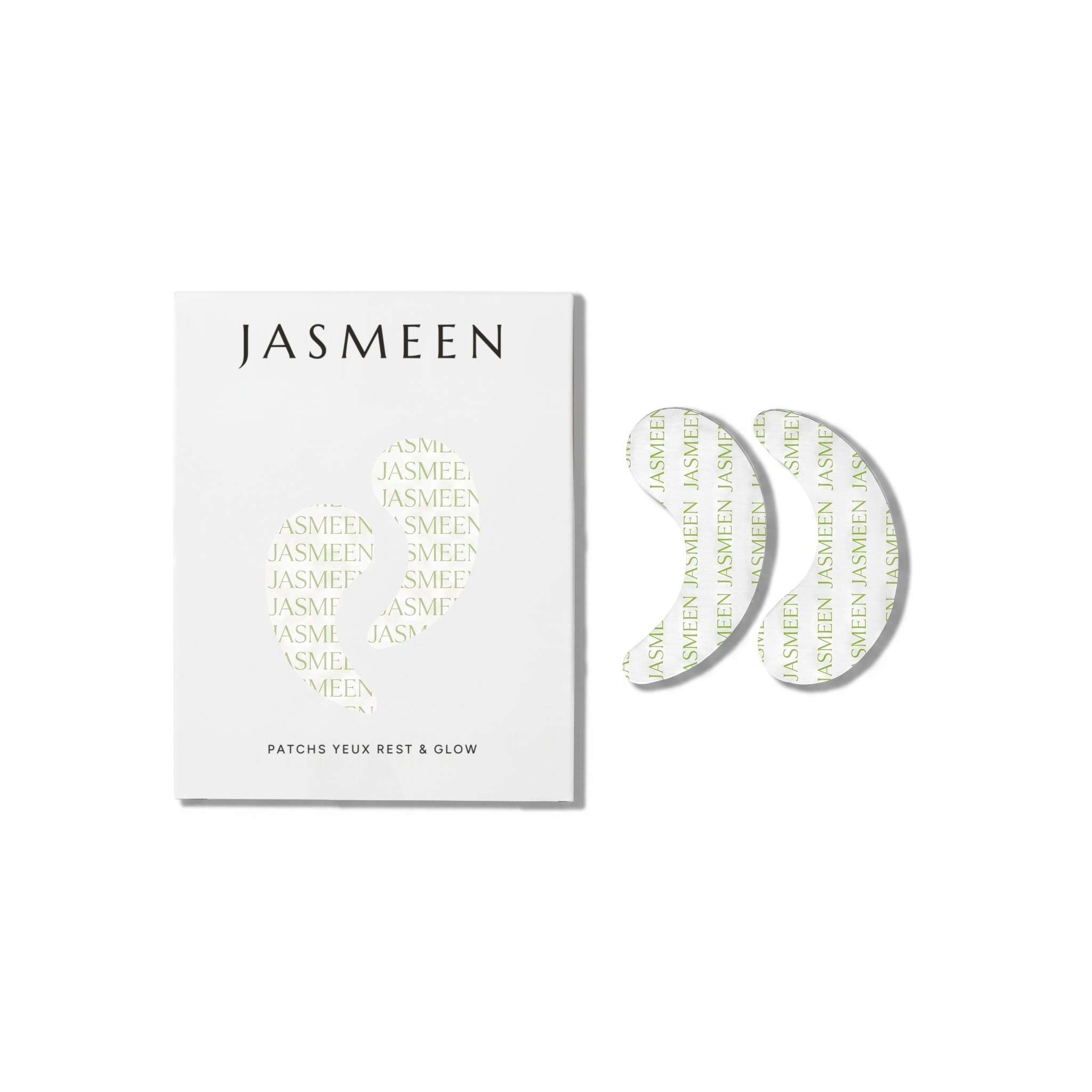Patchs yeux Jasmeen Rest & Glow, étui vert